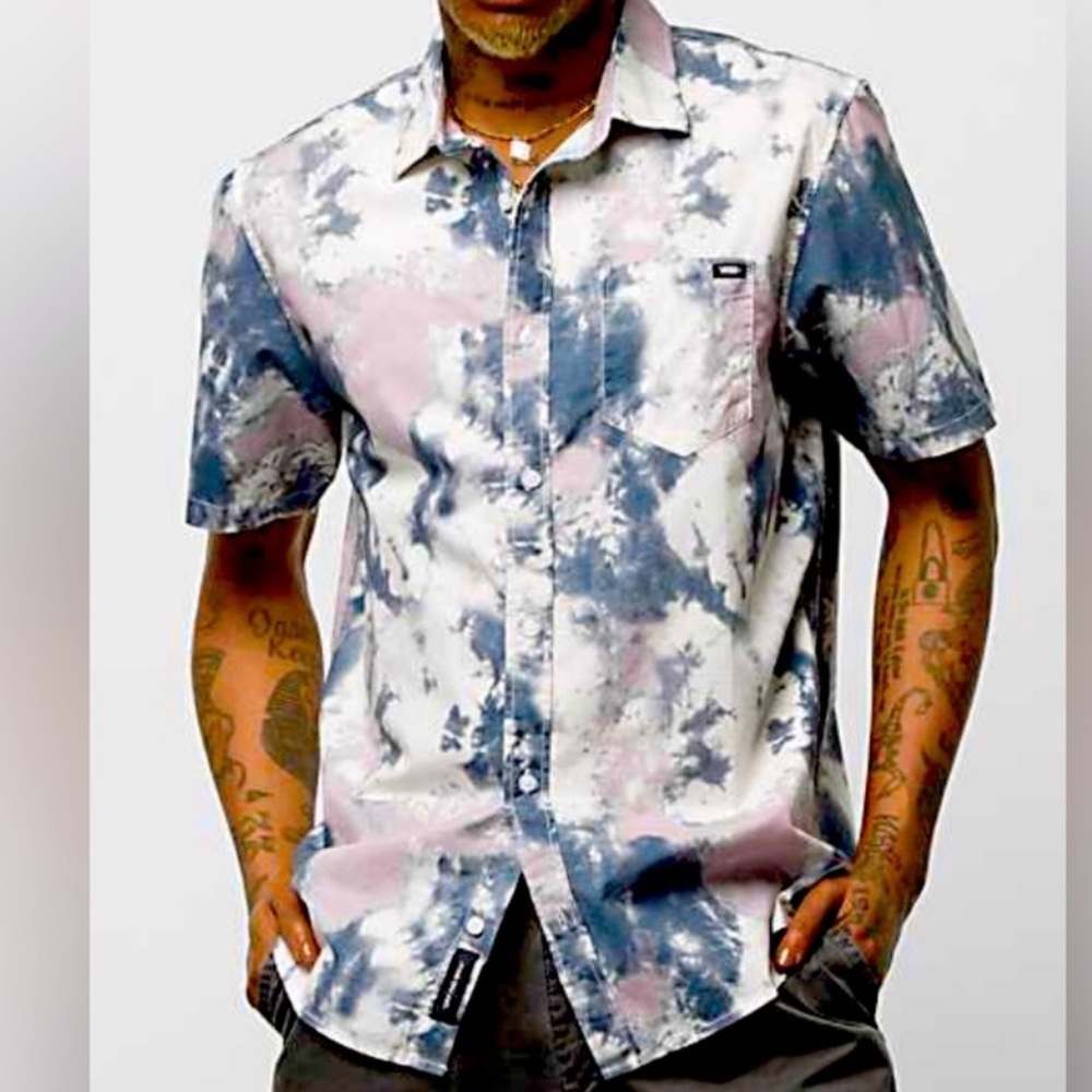 VANS Tie-Dye Classic Fit Button Down Shirt